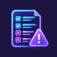 Diagnostic report flagging technical issues